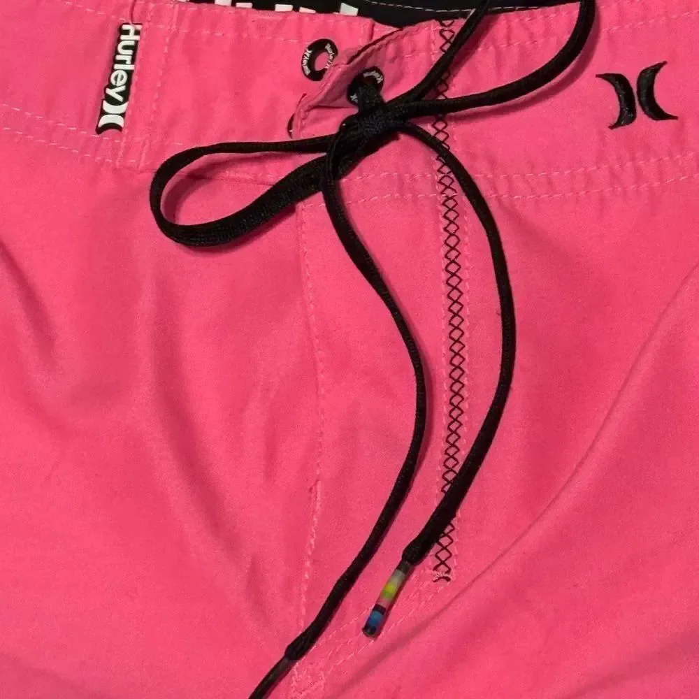 Pink Men’s Hurley brand Board Shorts with Logo size 28